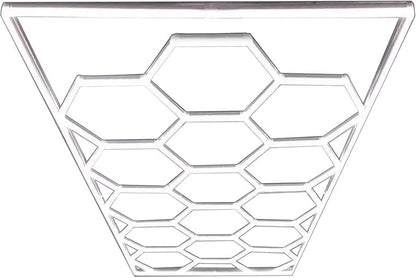 Car Detailing Led Garage Light,15 Hexagonal Grid Systems Led Shop Lights for Garage/ Workshop with White Border, IP54 2 Year Warranty AC 100-240V(15.88 fts x 7.98 fts )