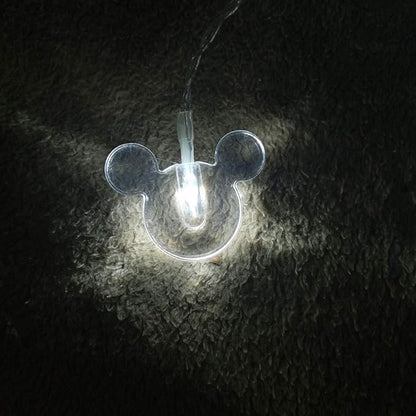 1.65m 10LEDs Decorative Cartoon Animal Mouse Night Mood Light Romantic Lamp for Home Indoor Bedroom Party Festival Décor(White)