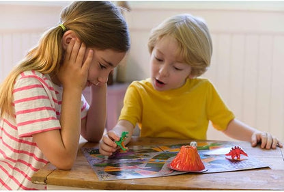 4M | STEAM Dinosaur World Exploration| Hands-On Science Kit with Dinosaur Figures & Fossil Experiments for Kids Ages 5+ - Educational Paleontology Toy Gift