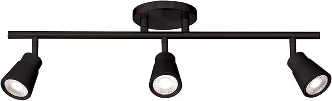 WAC Lighting, Solo 3 Light LED Energy Star Fixed Rail 3000K in Black