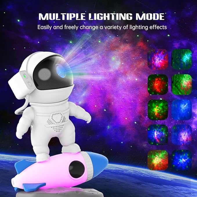 Star Projector, Galaxy Projector Night Light,Astronaut Starry Light Projector with Bluetooth Speaker Remote and Timer,Christmas Projector Light for Bedroom Decor,Game Rooms,Home Theatre
