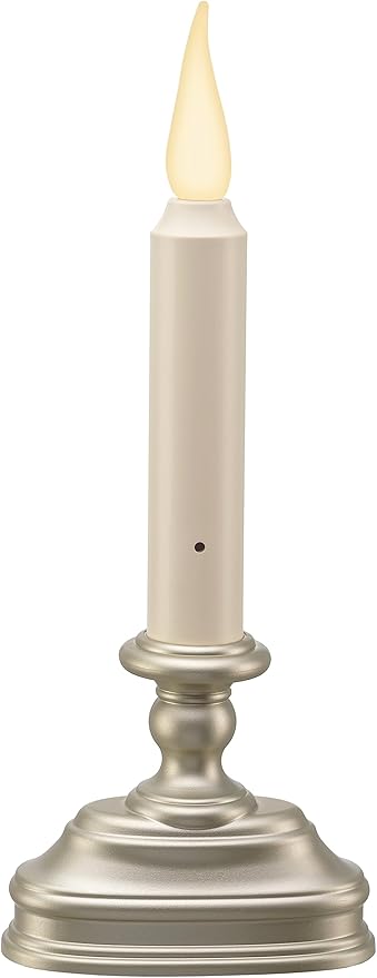 Xodus Innovations FPC1620P-6 Battery Operated 9 Inch Window Candle New Dynamic 3 D Warm White Flicker Flame, with 3 Position Switch and Automatic On Timer