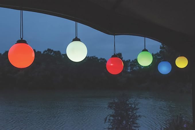 Xodus Innovations WP420 Battery Powered Summer Patio 5" Globe Light with Automatic On and Off, Yellow