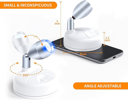 Small Focus Lights Battery Operated Spotlight Indoor for Decoration and Artwork Display and Battery Operated LED Puck Lights with Remote