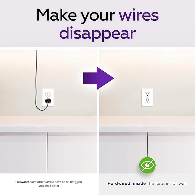 6 Pack Hardwired LED Under Cabinet Lighting - 16 Watt, 24", Dimmable, UnderCRI>90, 3000K (Warm White), Wide Body, Long Lasting Metal Base with Frost Lens