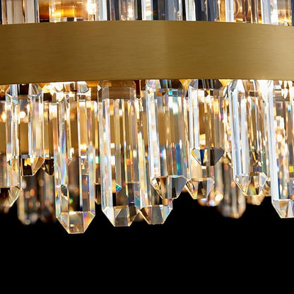 Gold Modern Oval Crystal Chandelier, 24-Lights Luxury Chandeliers Modern 2-Tiers K9 Crystal Chandelier Pendant, Light Fixture G9 Lights for Dining Living Room Entryway Kitchen Dia 30 inch