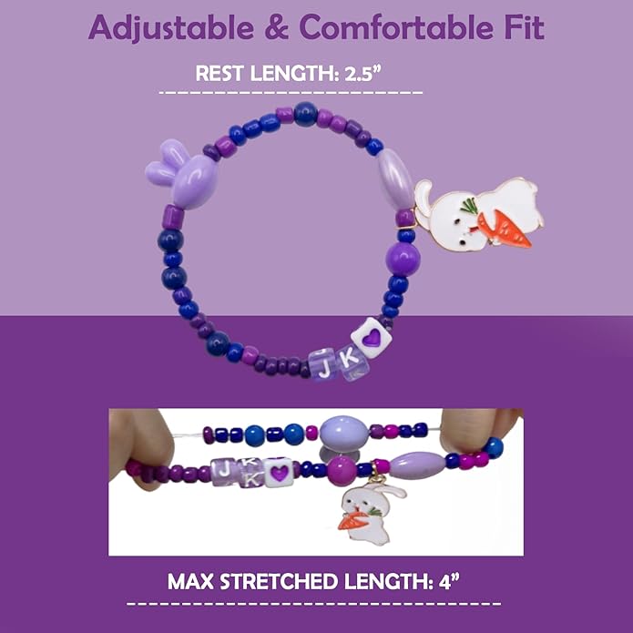 7 PCS Army‘s Bracelets Set - K-pop Inspired Friendship Beaded Bracelets with Letters & Charms - Unique Dream Jewelry Gifts Merch