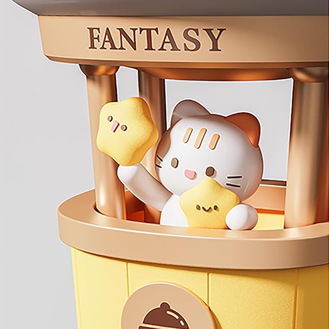 Hot Air Balloon Rechargeable Night Light, Safe Soft Silicone Material, 3 Brightness Levels, Tap Control, Warm Light, Toddler Sleeping Lamp, Bedroom Night Lamp, Gift for Baby and Kid (Cat)