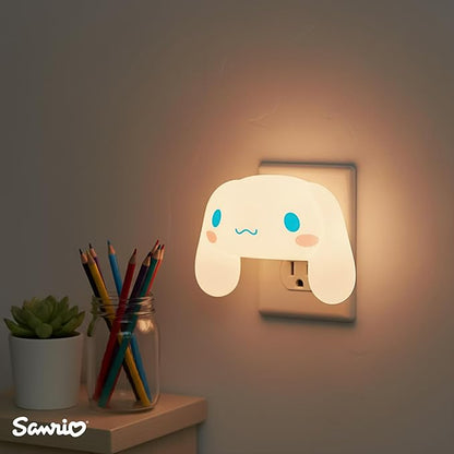 Ukonic Sanrio Cinnamoroll Face Plug-in Nightlight, LED Mood Light