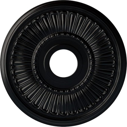 Ekena Millwork Melonie Ceiling Medallion, Jet Black