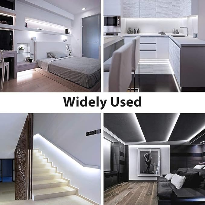 ZSLAIFU COB LED Strip Lights White 3.28ft, 5V Dimmable LED Light Strip, Flexible USB Light Strip for Cabinet, TV Backlighting, Bedroom, Kitchen, Home DIY Lighting