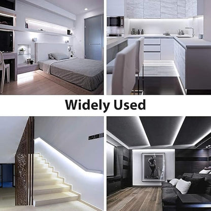 ZSLAIFU COB LED Strip Lights White 3.28ft, 5V Dimmable LED Light Strip, Flexible USB Light Strip for Cabinet, TV Backlighting, Bedroom, Kitchen, Home DIY Lighting