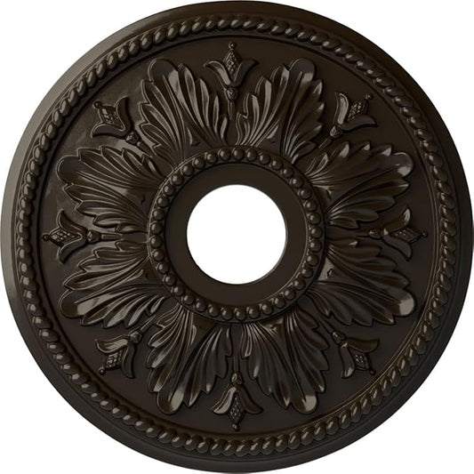 Ekena Millwork CM18ED1SHF Edinburgh Ceiling Medallion, Stone Hearth
