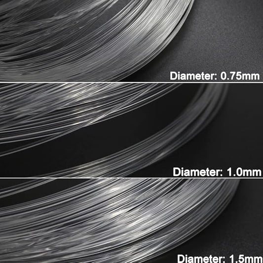 AZIMOM PMMA Plastic Mixed 375pcs 9.8ft Fiber Optic Cable Strands 0.03in/0.04/0.06in End Glow Roll Bunch Fiber String for Star Sky Roof Ceiling Decoration All Kind LED Light Engine Driver