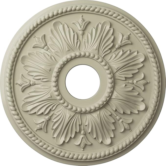 Ekena Millwork CM18ED1CYF Edinburgh Ceiling Medallion, Clear Yellow