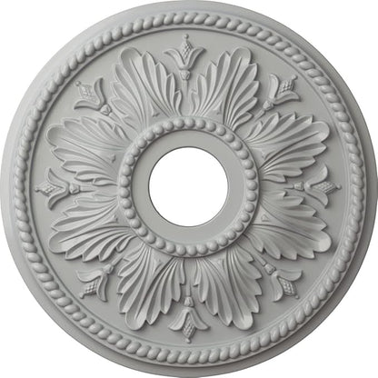 Ekena Millwork CM18ED1FRF Edinburgh Ceiling Medallion, 18 1/8 OD x 3 1/2 ID x 2 3/4 P, Frost