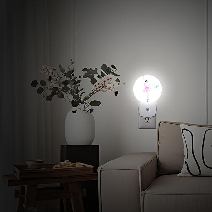 Ballet Girl Eiffel Tower Paris Night Light Plug-in Sleep Lamp Led Dusk to Dawn Night Light for Bedroom