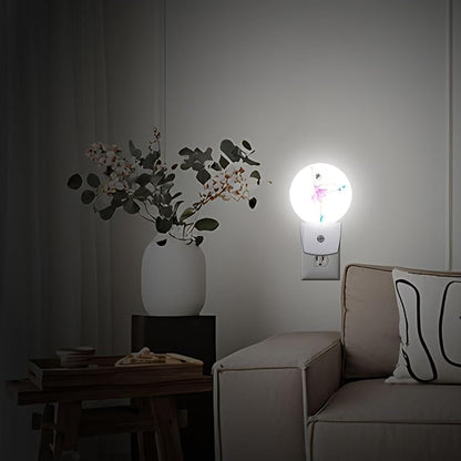 Ballet Girl Eiffel Tower Paris Night Light Plug-in Sleep Lamp Led Dusk to Dawn Night Light for Bedroom