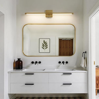 Gold Vanity Light Fixtures for Bathroom Over Mirror 30 inch LED Bath Sconces IP44 5CCT Adjustable Morden Picture Lights for Paintings (Built-in Dimmer)