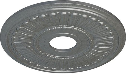 Ekena Millwork 16"OD x 3 5/8"ID x 3/4"P Melonie Ceiling Medallion Fits Canopies up to 6 3/8" Ceiling Medallion, Platinum