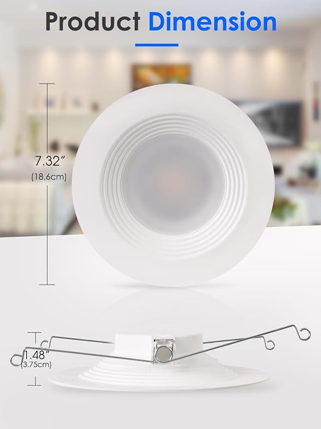 Energetic 5CCT Retrofit Recessed Ceiling Lighting (24 Pack, 5/6 inch)