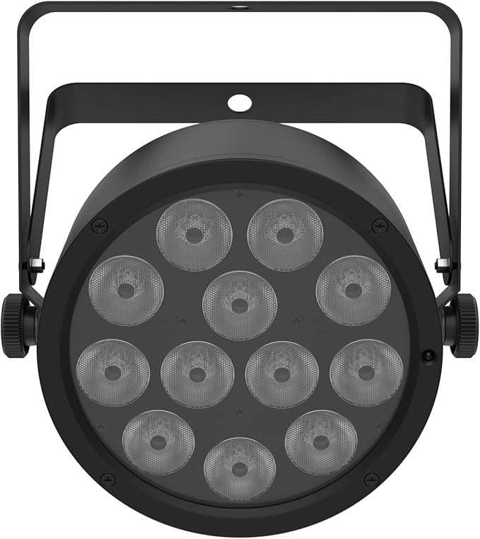 Low-profile, high-output quad-color (RGBA) LED Par compatible with ILS