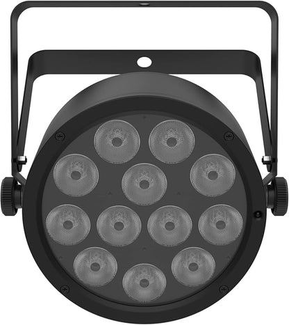 Low-profile, high-output quad-color (RGBA) LED Par compatible with ILS