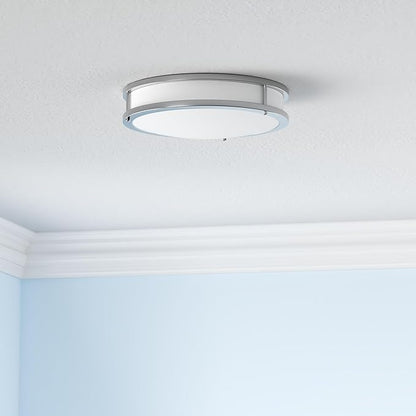 13Inch 36W Ceiling Light Fixtures 2 Packs, 5CCT LED Flush Mount Ceiling Mount Lights 2700K 3000K 4000K 5000K 6500K, Dimmable Close to Ceiling Lighting for Bathroom Kitchen Stairwell Bedroom, Nickel
