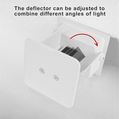 2 PCS 12W Outdoor Sconces Wall Lights LED Exterior/Interior Up and Down Lights IP65 Waterproof Modern Outdoor Lighting Fixtures Square Aluminum Exterior Wall Mount Light White 6500K Cold Lights