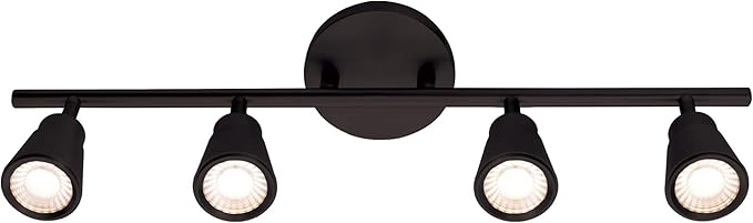 WAC Lighting, Solo 4 Light LED Energy Star Fixed Rail 3000K in Black