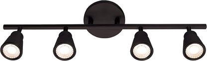 WAC Lighting, Solo 4 Light LED Energy Star Fixed Rail 3000K in Black