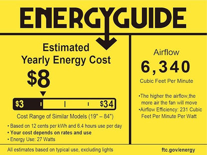 Newday 72 inch Large Ceiling Fans with Lights and Remote, Indoor/Outdoor White Ceiling Fan for Living Room Patio, 6 Speeds Silent Reversible DC Motor, 3CCT, Timer, 3 Downrods, 8 Blades
