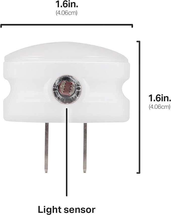 Lights by Night Plug In Night Light Bedroom Decor Apartment Essentials LED Lights Ambient Lighting Dusk to Dawn Sensor Nightlight Bathroom, 6 pack