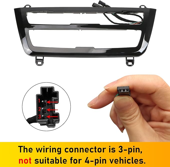 Jaronx Compatible with BMW LED Console Panel Ambient Light for 3 Series F30 F31 4 Series F32 F33, Radio AC Control Panel Replacement Ambient Lights with Dual Color LED Lighting