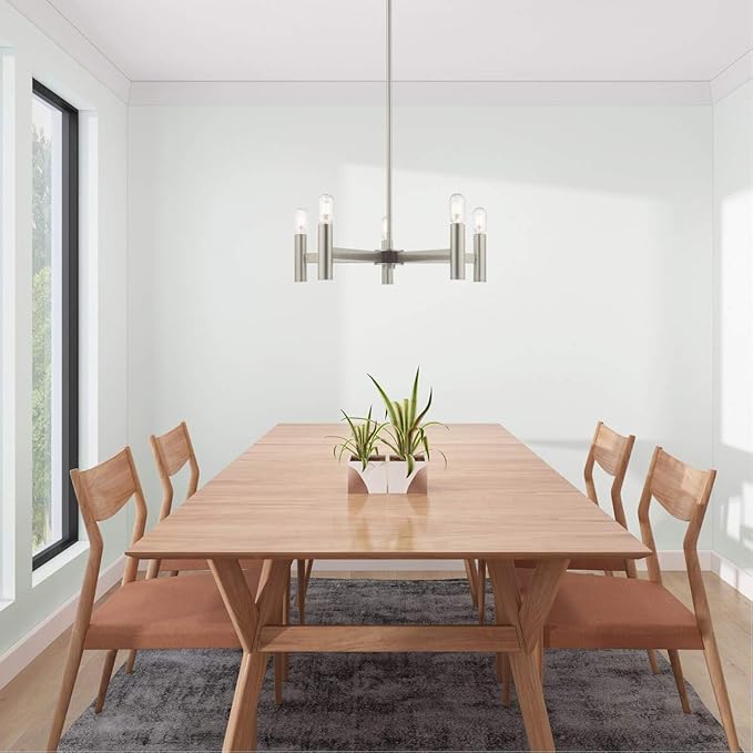 Livex Lighting 5 Lt Brushed Nickel Chandelier