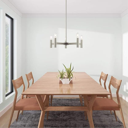 Livex Lighting 5 Lt Brushed Nickel Chandelier
