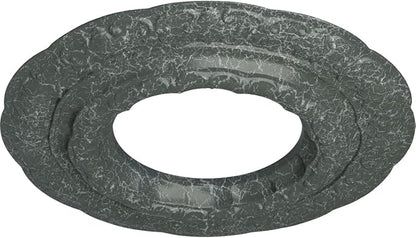 Ekena Millwork Lisbon Ceiling Medallion, Athenian Green Crackle