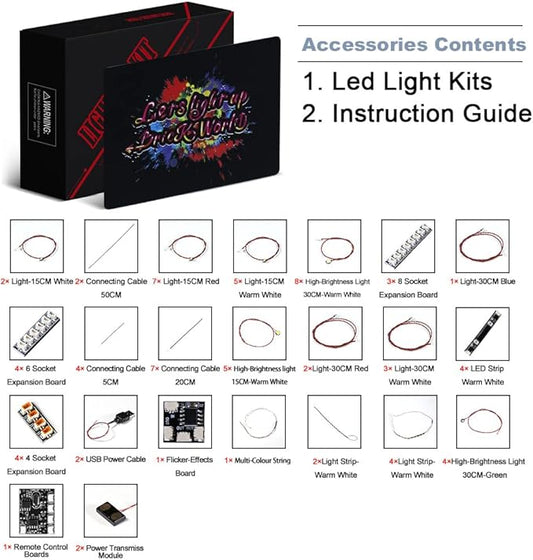 BrickBling LED Light Compatible with Lego Home Alone 21330 Building, Remote Control Lighting Kit Compatible with Lego 21330-No Model Included
