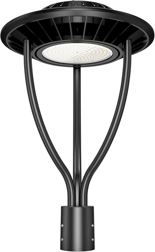 LED Post Top Light ETL Listed 60W 48W 36W Adjustable Outdoor Pole Lights with Photocell IP65 Waterproof Post LED Fixture 5000K for Garden Yard Street Lighting