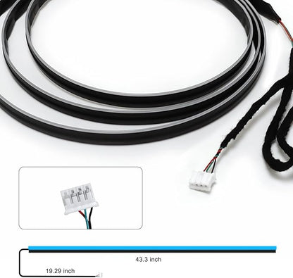 RGB Acrylic Interior Car LED Strip Light 43-inch, which fit for RGB Main Controller Connects and sub-Controller kit (not Including)