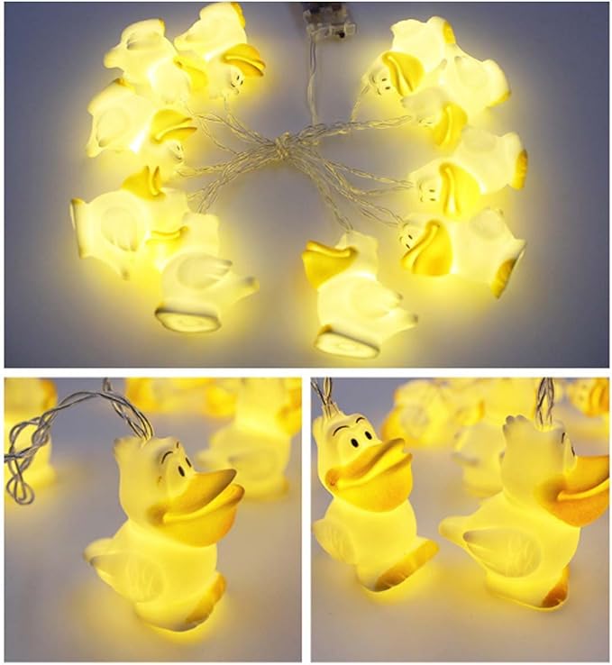 5.9ft/1.8M 10 LEDs Cute Animal Cormorant String Lights,Battery Powered Lights for Home Party, Children Kids Bedroom,Children Room,Nursery,Library or Any Kids Party Decoration.