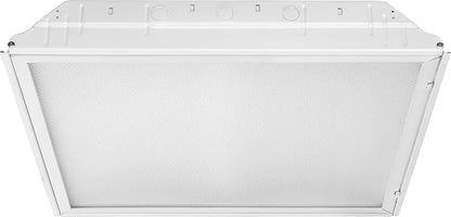 Lithonia Lighting 2x2 Lensed LED Troffer Light, Recessed LED Drop in Ceiling Light with Prismatic Lens for Grid Ceilings, 120 Volt, 4000K Cool White