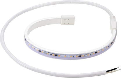 Maxxima 18 in. Hardwired LED Under Cabinet Strip Light, 690 Lumens, 3000K Warm White, Kitchen and Living Room 120V White Cove Lighting, No Power Supply Needed