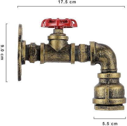 Kawell Vintage Wall Light Fixtures Industrial Retro Wall Sconce Light Creative Water Pipe Wall Lamp Iron Art E26 60W Max for Bedroom Kitchen Restaurant Loft Cafe Bar Hallway