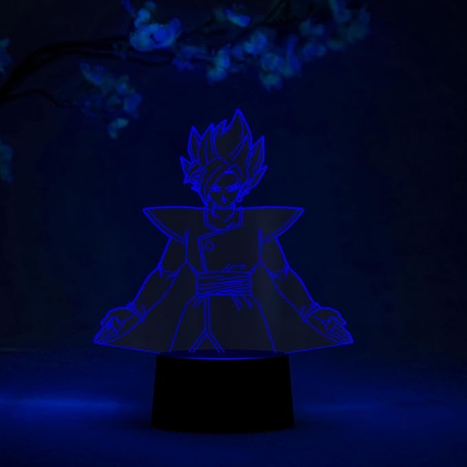 Otaku Lamps Fuzed Zamasu Dragon Ball Super – Anime Lamp Figure Night Light, 16 Color RGB LED – Remote, 3D Anime Room Décor Gift for Otaku
