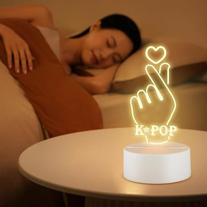 K-POP Decorative Night Light, Music-Themed Gift Crafted for K-POP Fans Choice Holiday Gifting