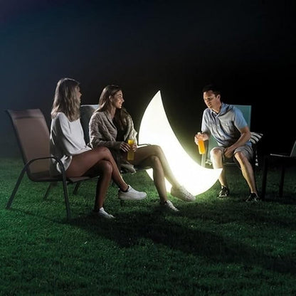 Intex Giant Moon Floating LED Light 6 Colours, 135 x 43 x 89 cm, Perfect for Garden Lighting