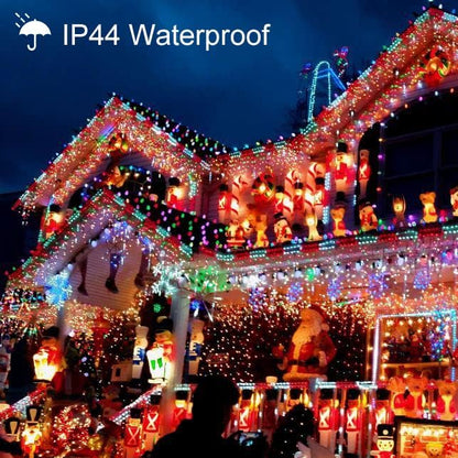 Toodour Christmas Lights Outdoor, 213ft 600 LED String Lights, Timer, Waterproof 8 Modes Outdoor Christmas String Light - Twinkle Light for Tree Home Garden Yard Wedding Party Xmas Decor(Multicolor)