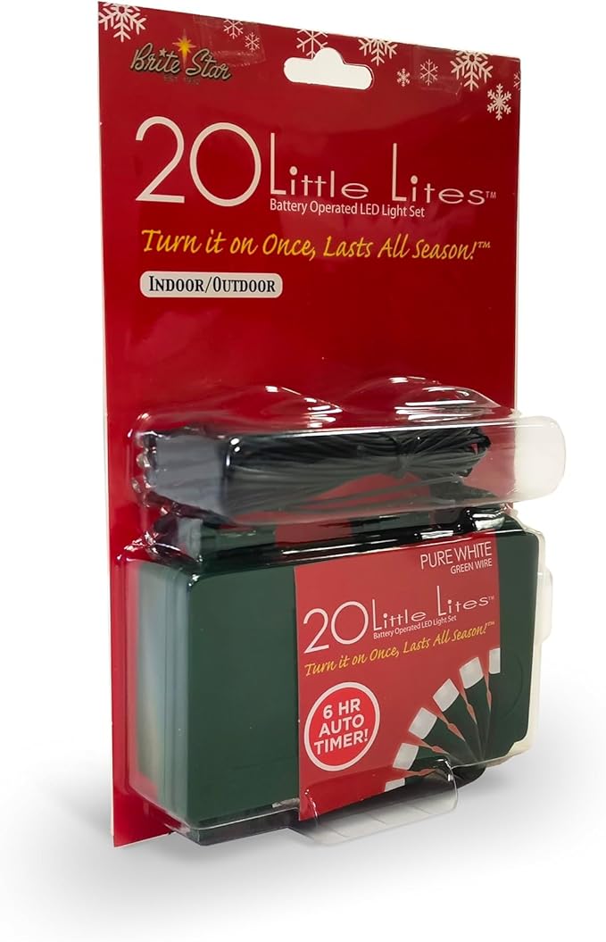 Brite Star 20 Count Battery Operated LED Little Lights, White