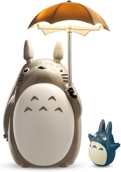 Lenporl Totoro Umbrella LED Night Light Kid's Character Lamp USB Charge (White Belly) Bonus Totoro Tumbler